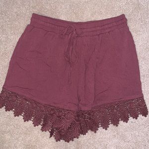 Charlotte Russe lace soft shorts